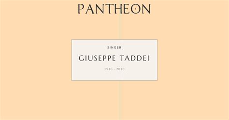 giuseppe taddei biography