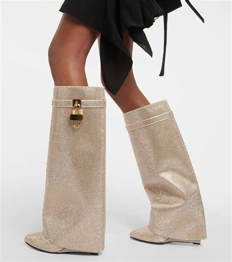 givenchy shark boots nude