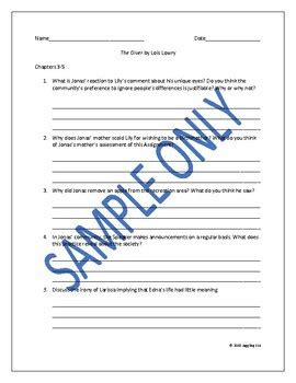 Read Giver Study Guide Questions And Answers 