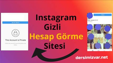 gizli hesap fotoğrafları görmes