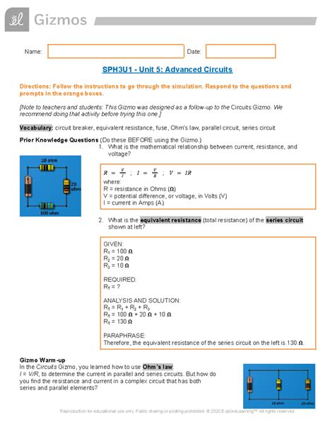 Gizmo Advanced Circuits