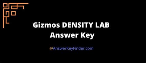 Read Gizmo Density Laboratory Answers 