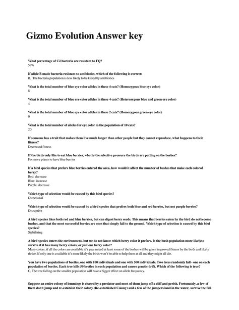 Read Gizmo Human Evolution Answer Key 