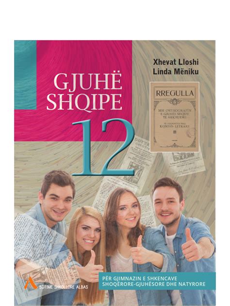 gjuha shqipe 12 libri i mesuesit testet