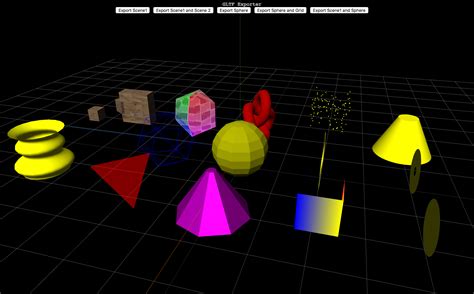 glTF Exporter in three.js and AFrame Fernando Serrano
