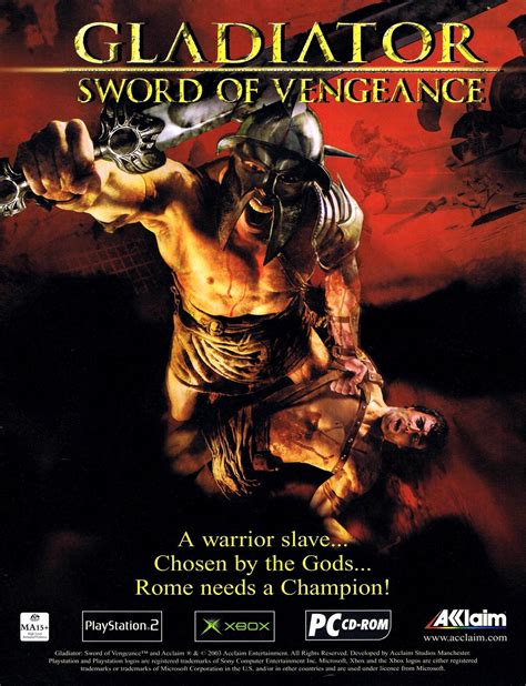 gladiator sword of vengeance pc rip