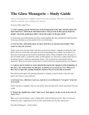 Read Glass Menagerie Study Guide Questions And Answers 