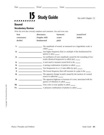 Read Online Glenco Physical Science Study Guide Answer Key 