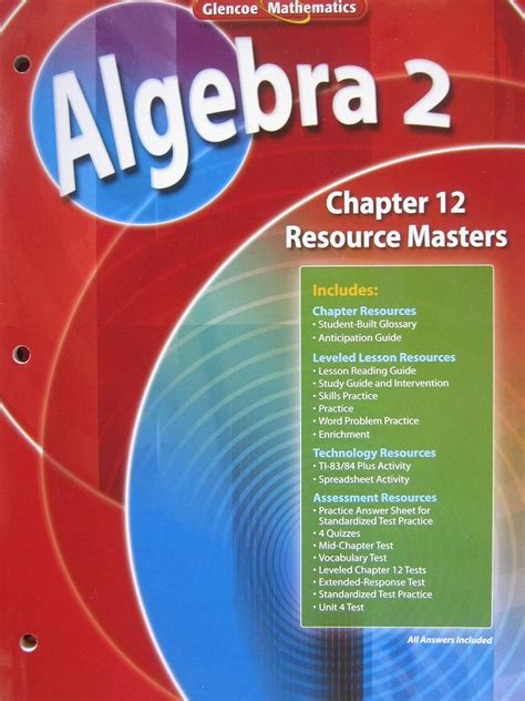 Glencoe Algebra 2 Resource Masters Chapter 8 Haruns