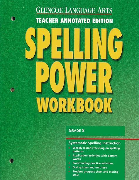 Glencoe Language Arts Spelling Power Workbook Grade 8 Spelling Power Grade 8 - Spelling Power Grade 8
