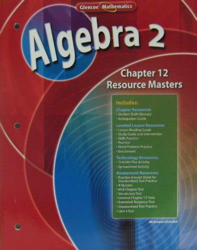 Read Online Glencoe Algebra 2 Chapter 12 Resource Masters 