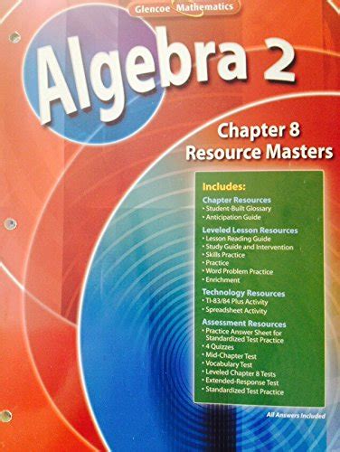 Full Download Glencoe Algebra 2 Resource Masters Chapter 8 Haruns 