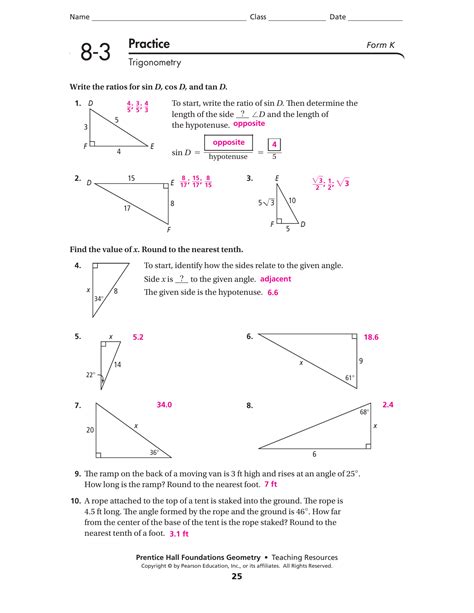 Read Glencoe Geometry Answer Key Chapter 8 