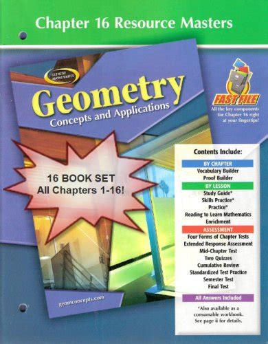 Read Glencoe Geometry Concepts And Applications Chapter Resource Masters 