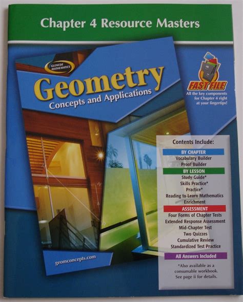 Full Download Glencoe Geometry Concepts And Applications Chapter Resource Masters 