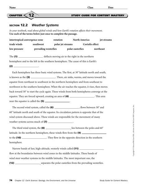 Download Glencoe Mcgraw Answer Key Chap 20 Study Guide Science Pages 540 546 