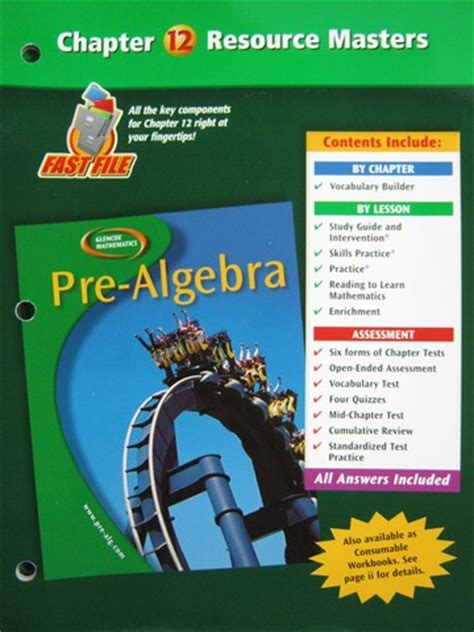 Read Online Glencoe Pre Algebra Chapter 12 Resource Masters 