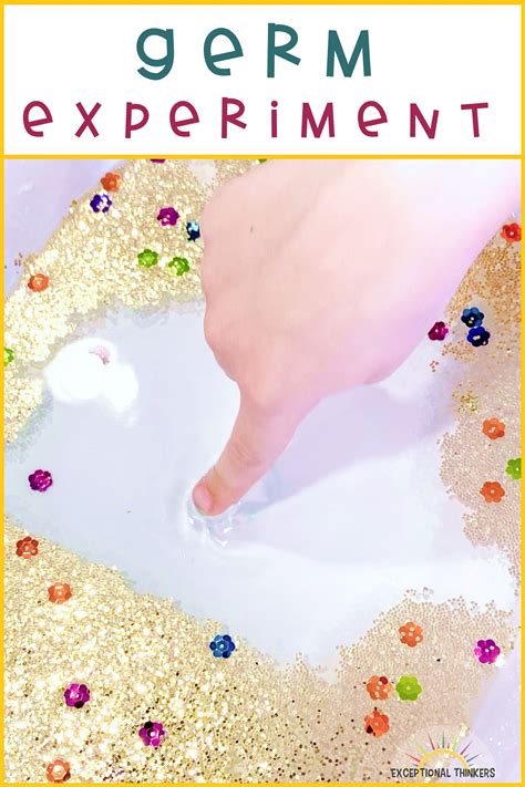 Glitter Germ Experiment Living Life And Learning Dish Soap Science Experiment - Dish Soap Science Experiment