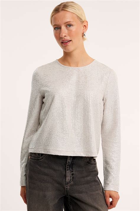 glittrig topp silver