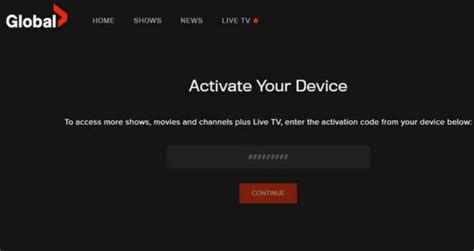 Global Tv Activate