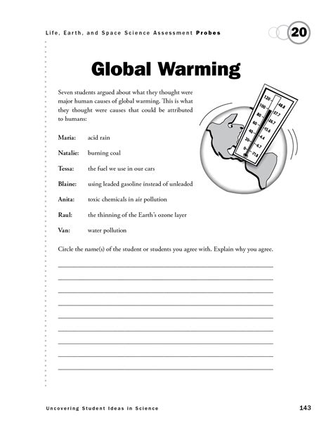 Global Warming Worksheets For High School Climate Worksheet Middle School - Climate Worksheet Middle School