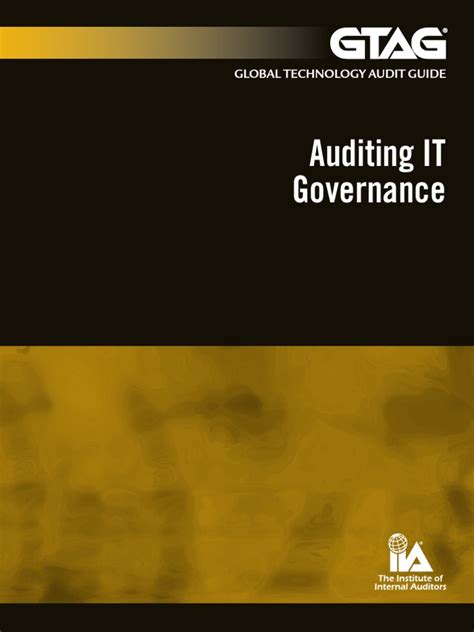 Download Global Technology Audit Guide Gtag 17 Auditing It Governance 