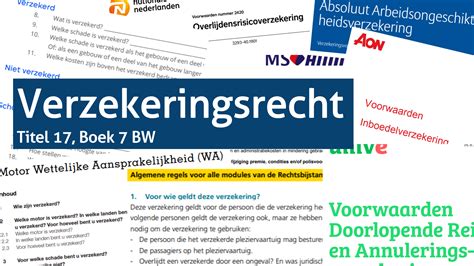 globale omniumverzekering betekenis