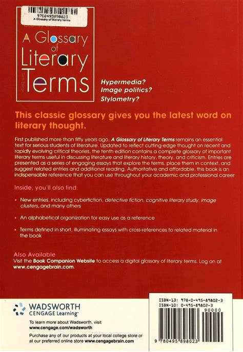 Download Glossary Of Literary Terms 10Th Edition 