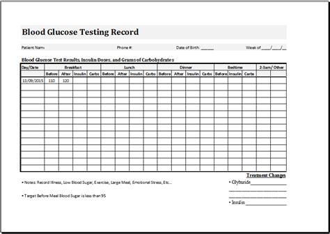 Glucose Meter Calibration Log