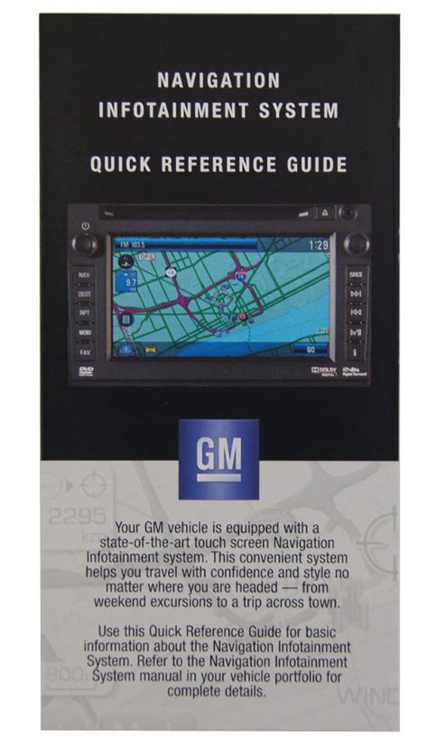 Full Download Gm Navigation Instructions Quick Reference Guide 