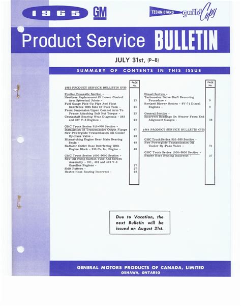 Download Gm Service Bulletin 13D 079 