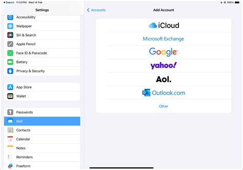 gmail settings ipad mail