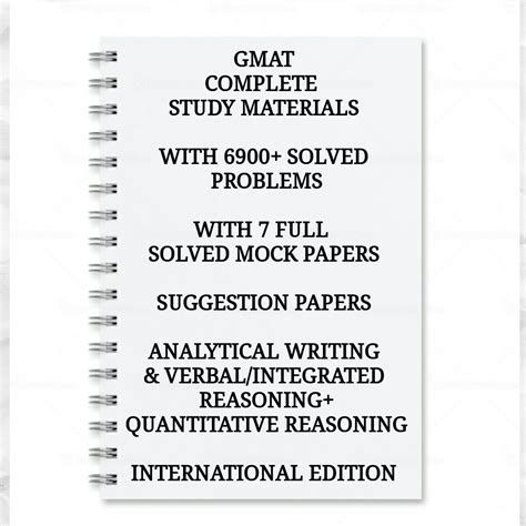 Download Gmat Solved Papers 