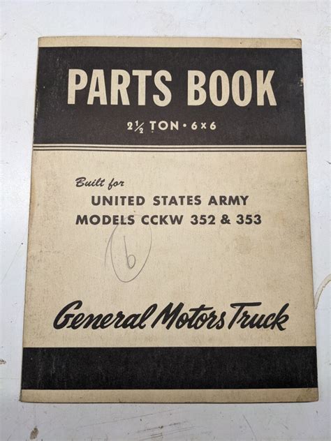 gmc cckw part list