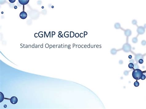 Read Gmp Sop Guidelines 