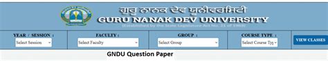Gndu Question Papers 2016