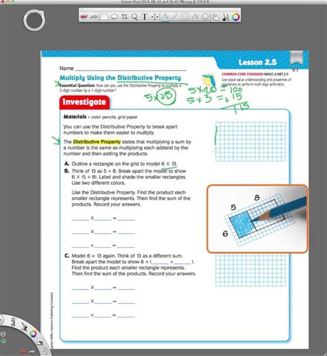 Go Math Answer Sheet   Go Math Middle School Grade 7 1st Edition - Go Math Answer Sheet