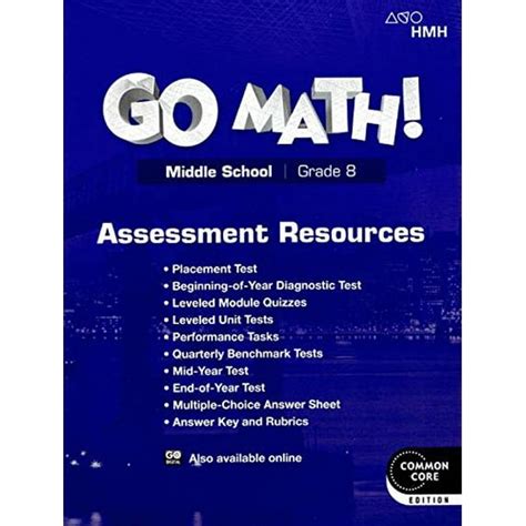 Go Math Assessment Resource With Answers Grade 7
