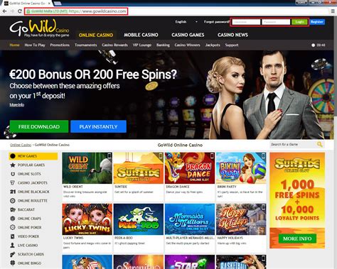 go wild online casino login ebek france