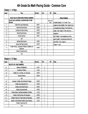 Full Download Go Math Pacing Guide 