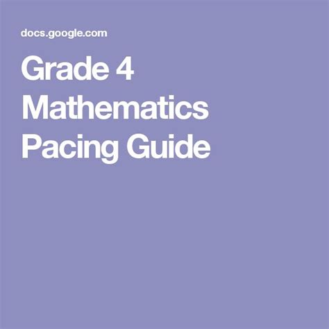 Download Go Math Pacing Guide Grade 4 Ny 