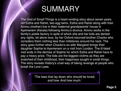 God Of Small Things Summary Sparknotes