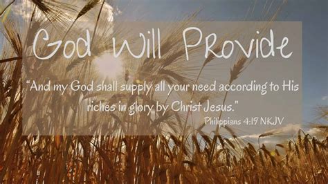 god will provide