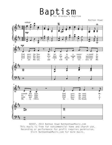 Download God Claims You Baptism Sheet Music 