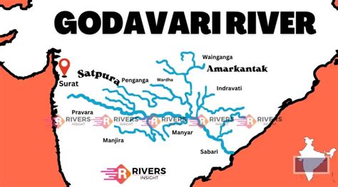Godavari River Map