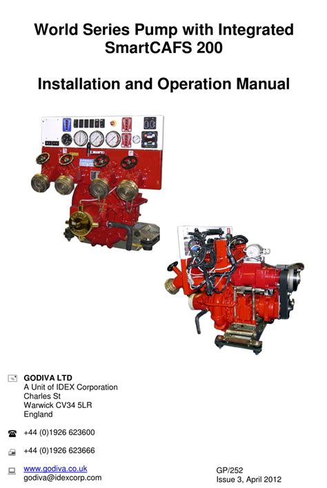 Download Godiva Fire Pump Manuals 