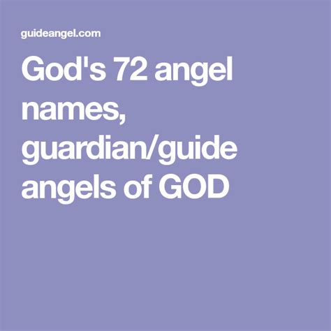Read Online Gods 72 Angels Names Guardian Angel Name Of God 