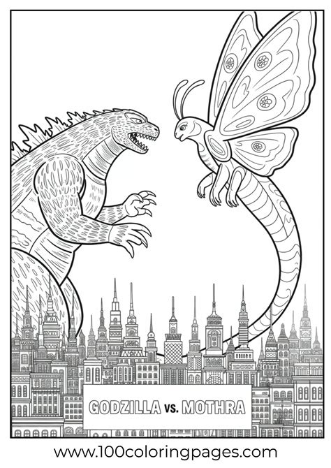 godzilla coloring pages