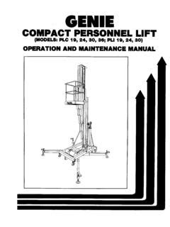 gogenielift manuals