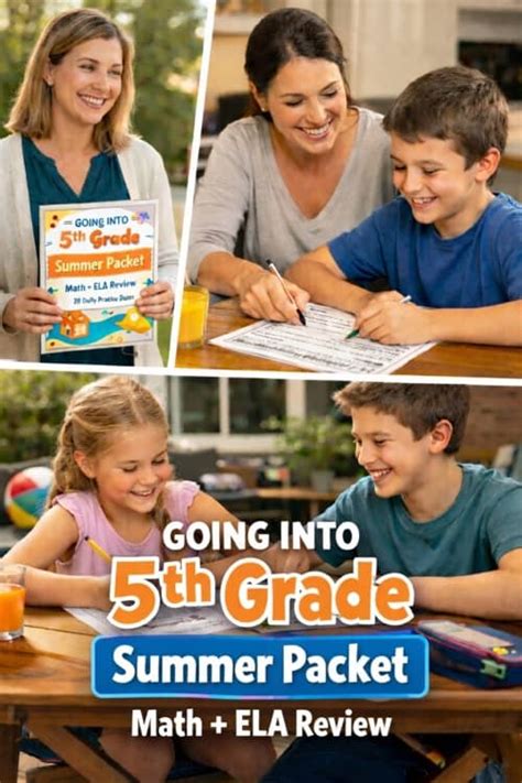 going into 5th grade summer packet